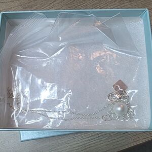 Park Lane Silver Necklace with Pearl Pendant